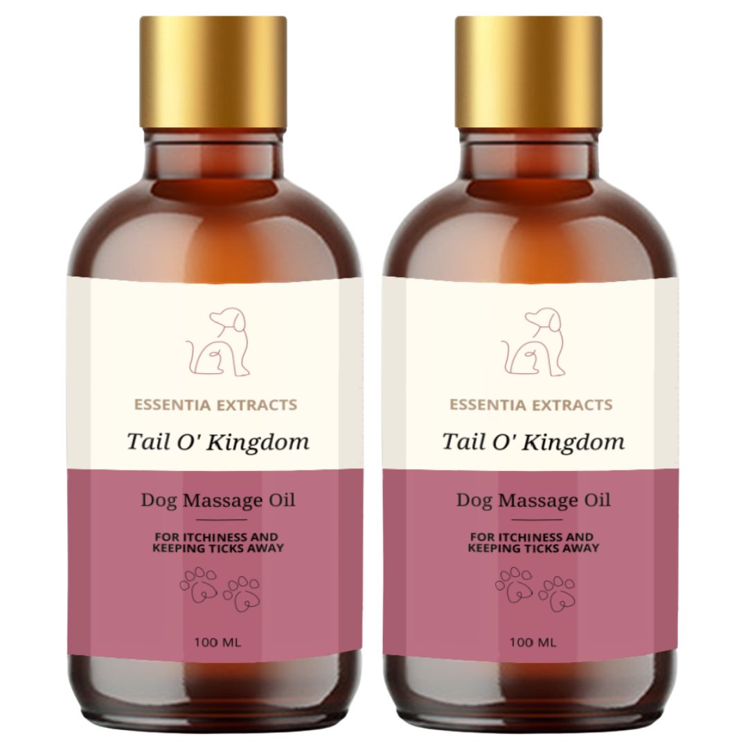 Dog Massage Oil for Keeping Itchiness and Ticks Away