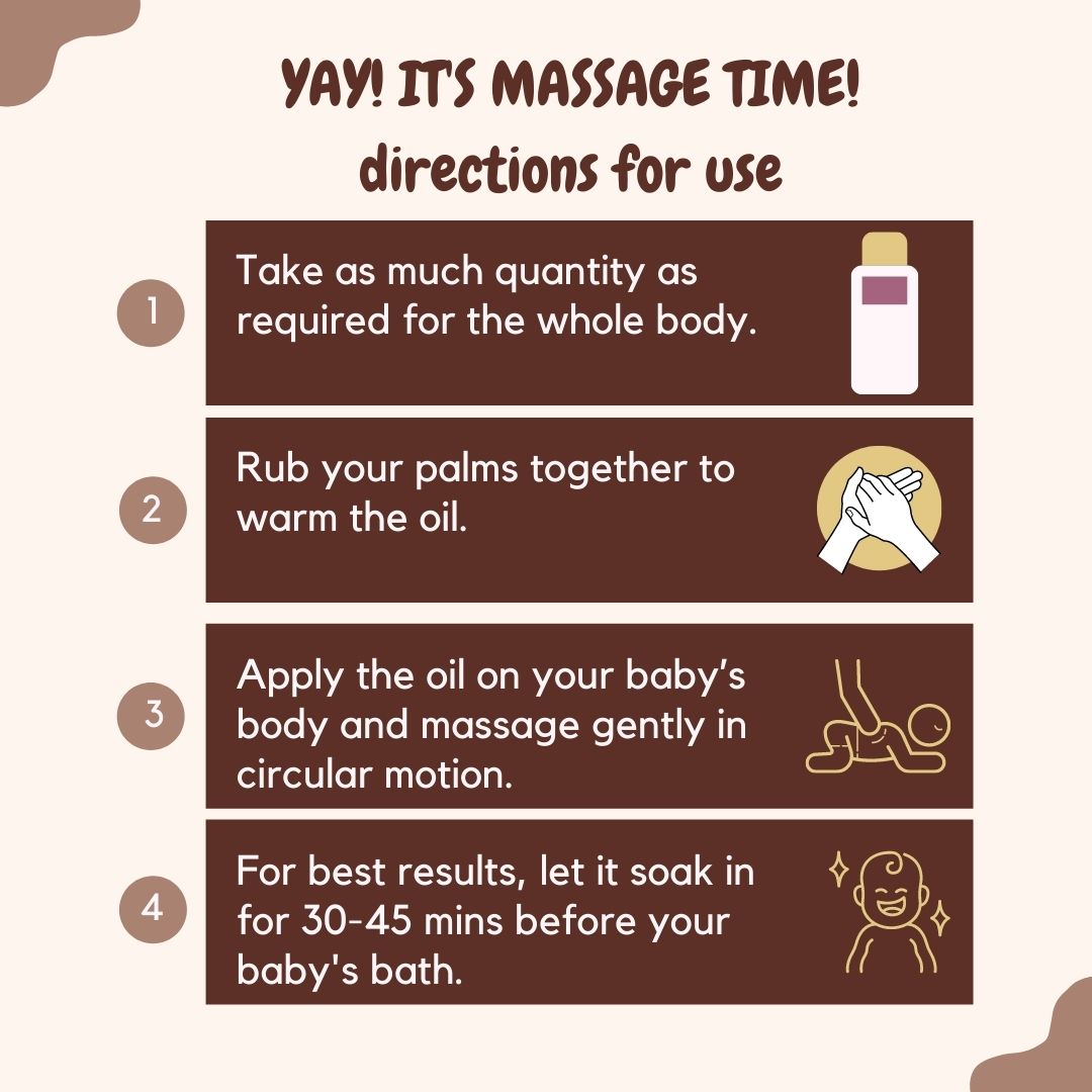 Baby massage oil