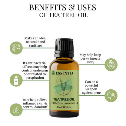 Combo of Lavender, Tea Tree, Bergamot, Eucalyptus and Lemongrass Essential Oil