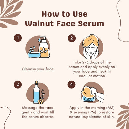 Combo of Almond & Walnut Skin Brightening Facial Serum