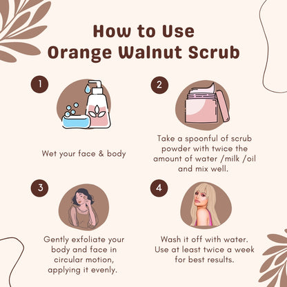 Orange Walnut Face & Body Exfoliating Scrub