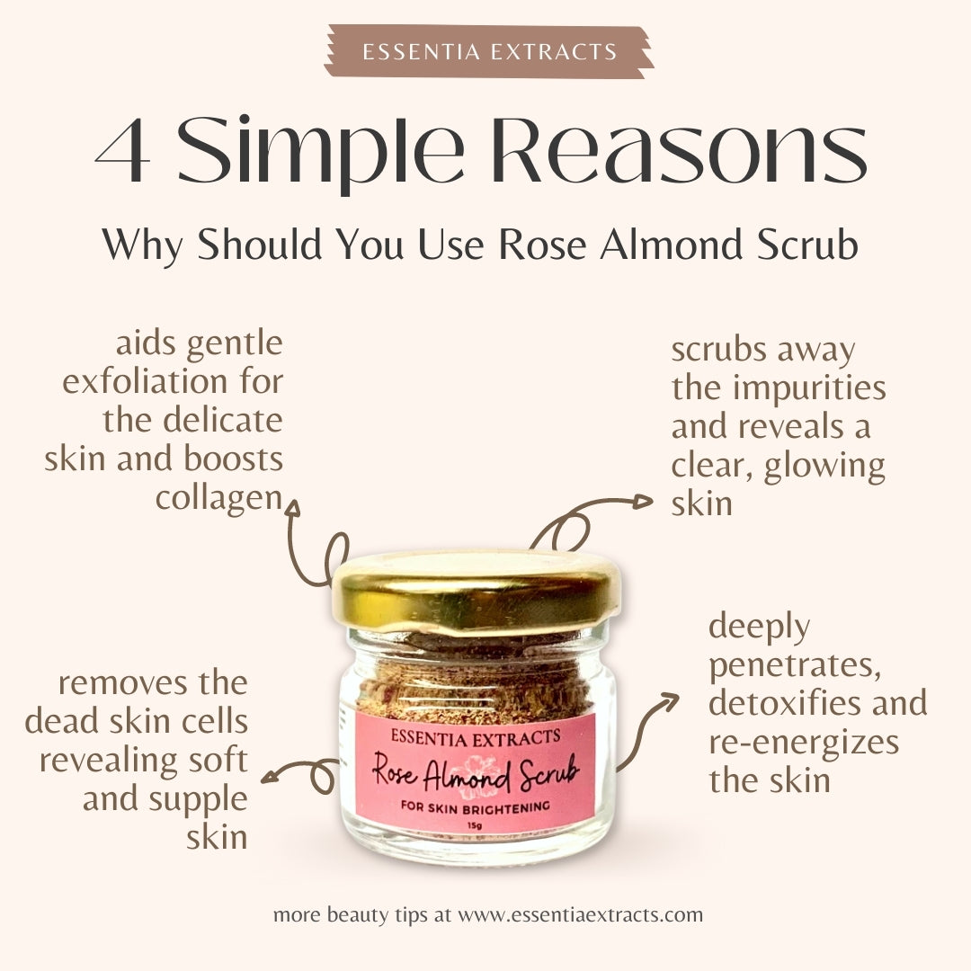 Rose Almond Skin Brightening Face & Body Exfoliating Scrub