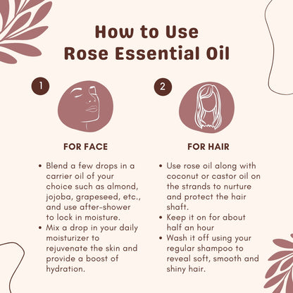 Combo of 2 Rose Essential Oils
