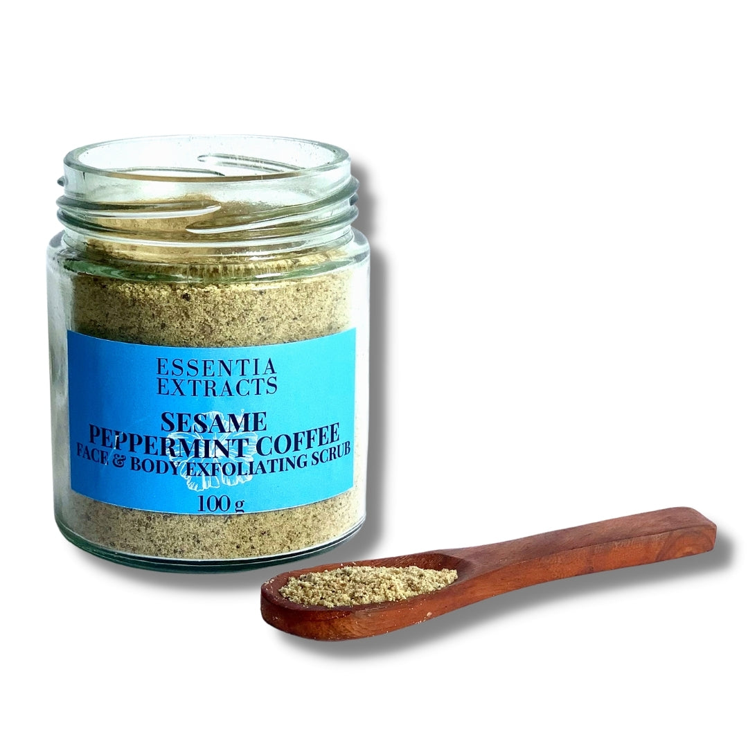 Sesame Peppermint Coffee Scrub