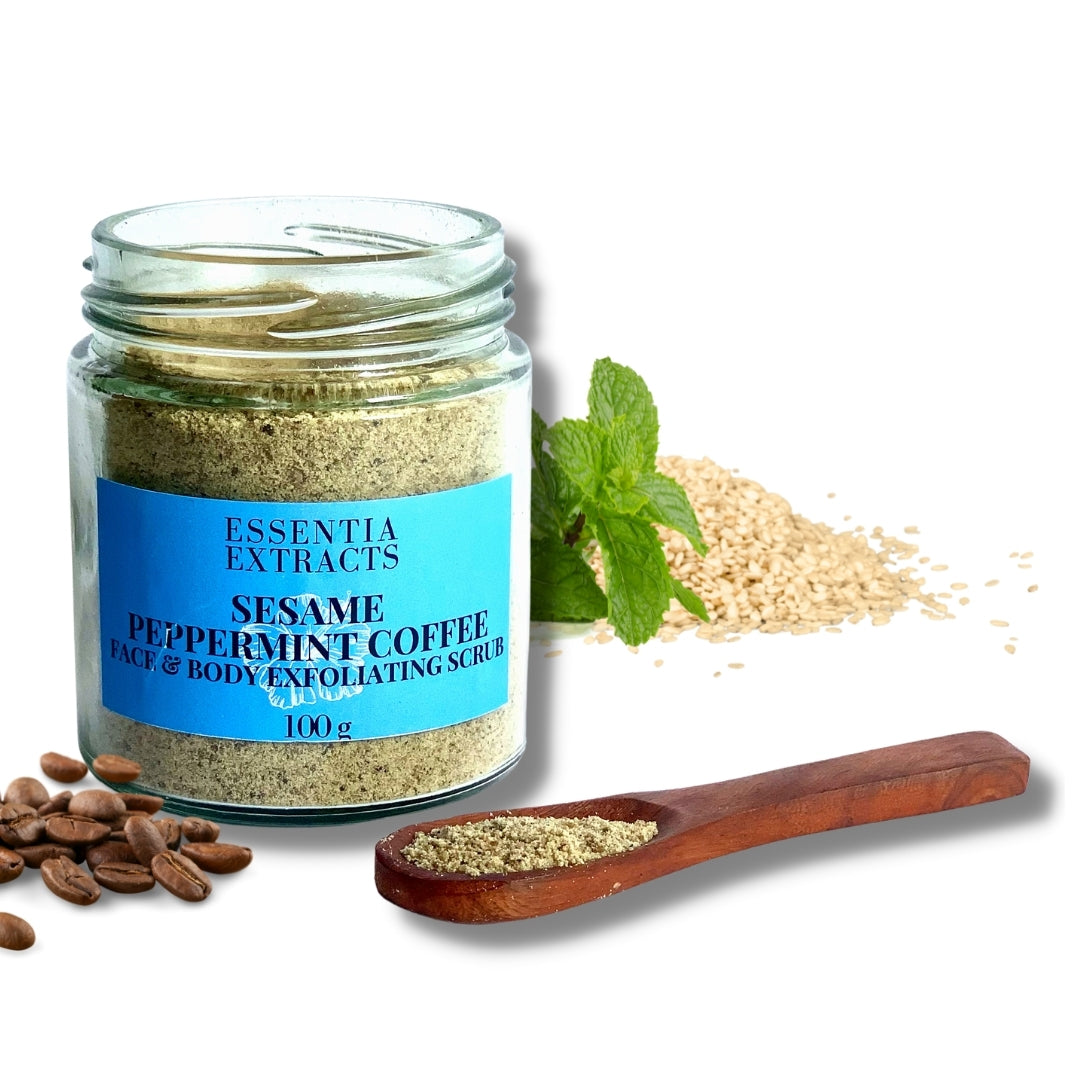 Sesame Peppermint Coffee Scrub