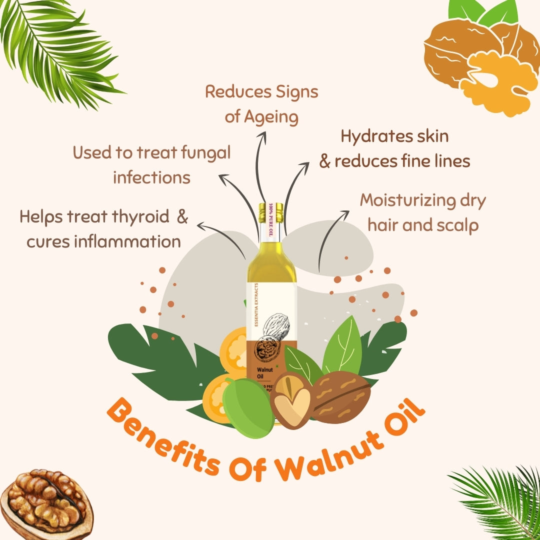 Extra Virgin Cold Pressed Natural Walnut Oil- 200 ML – The Skin Co